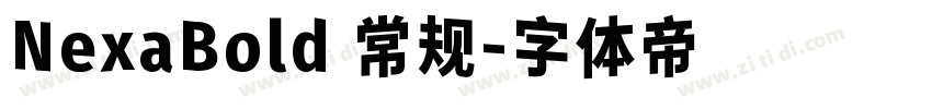 NexaBold 常规字体转换